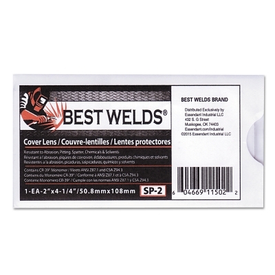 BW 2X4 1/4 100% CR-39 COVER LENS